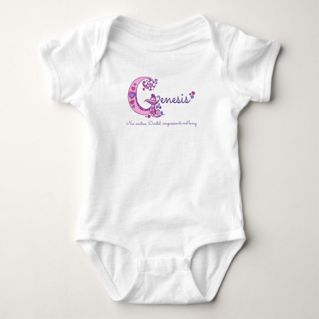 Skjorta för monogram för uppkomstflickaG känd Tee Shirt (Framsida)