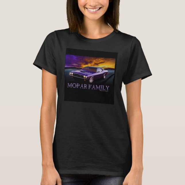 SKJORTA FÖR MOPAR-FAMILJJUNGFRUAR T SHIRT (Framsida)