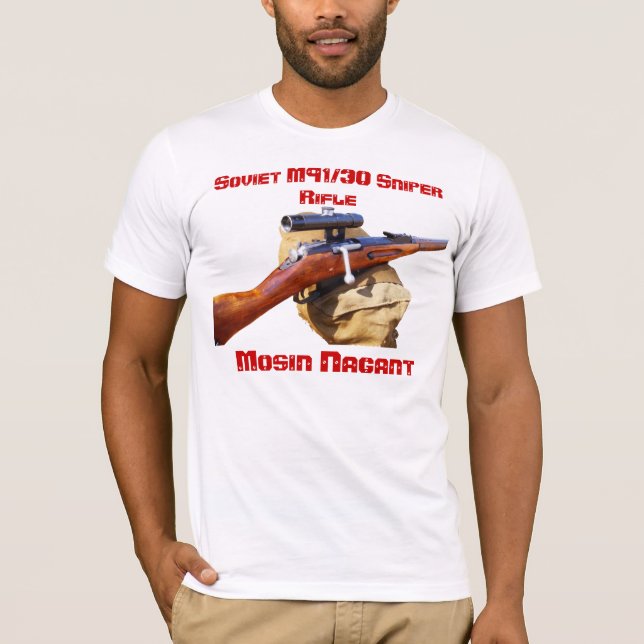 Skjorta för Mosin Nagant ww2 PU-prickskytt T Shirt (Framsida)