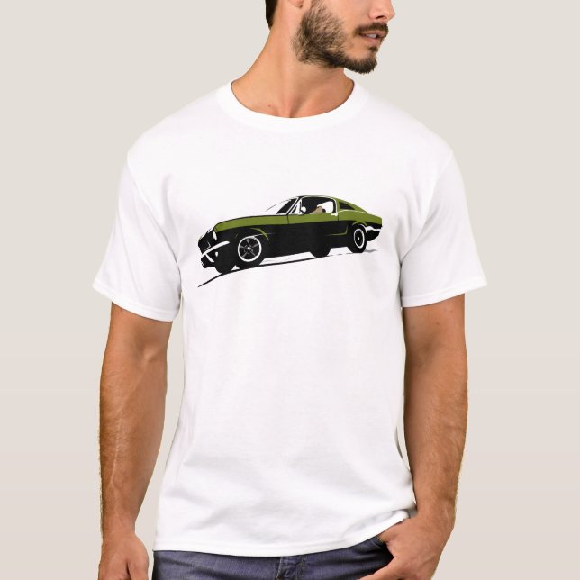 Skjorta för Mustang T Tröja (Framsida)