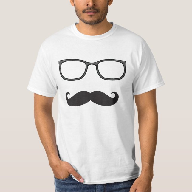 skjorta för mustasch T Tee (Framsida)
