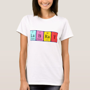 Skjorta för namn för bord för labbråtta period t shirt
