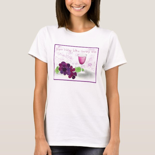 Skjorta för Napa Valley vinland T Shirt (Framsida)