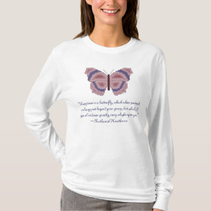Skjorta för Nathaniel Hawthorne fjärilslycka T-shirt