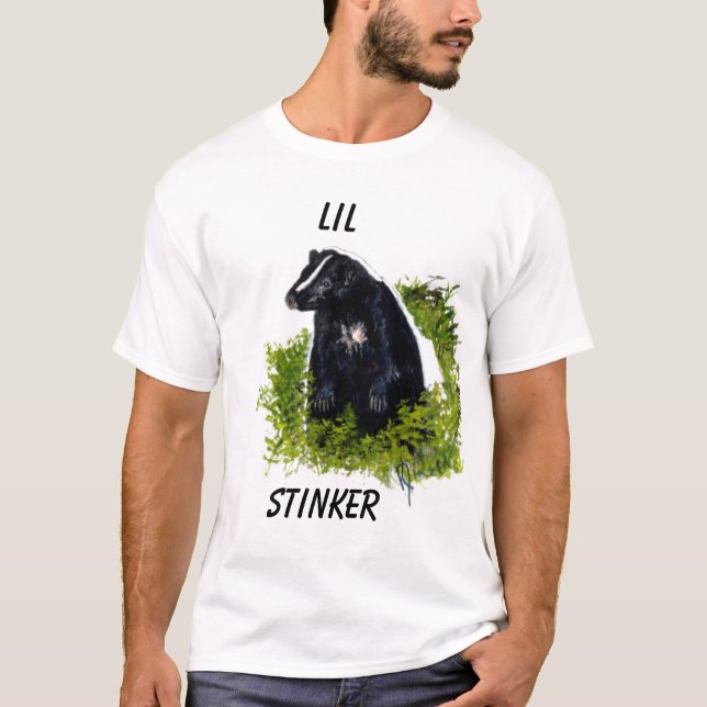 Skjorta för natt för SkunkLil illaluktande T Shirt (Framsida)
