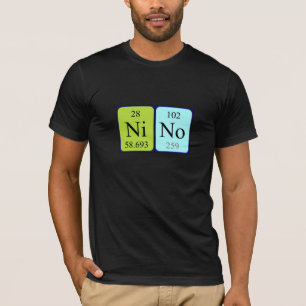 Skjorta för Nino periodisk bordnamn Tee Shirt