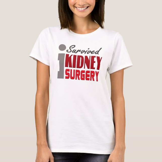 Skjorta för njurekirurgiöverlevande t shirt (Framsida)