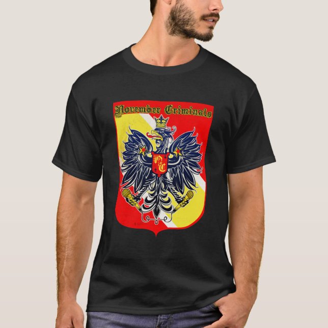 Skjorta för November brottslingvapensköld Tee (Framsida)