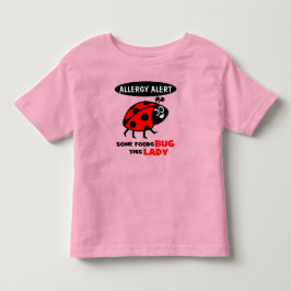 Skjorta för nyckelpiga för matallergi vaken t-shirt