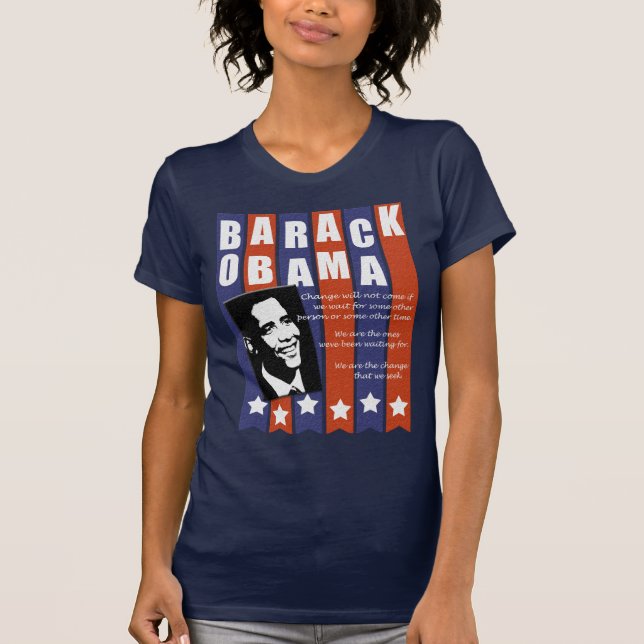 Skjorta för Obama ändringstal t T-shirt (Framsida)