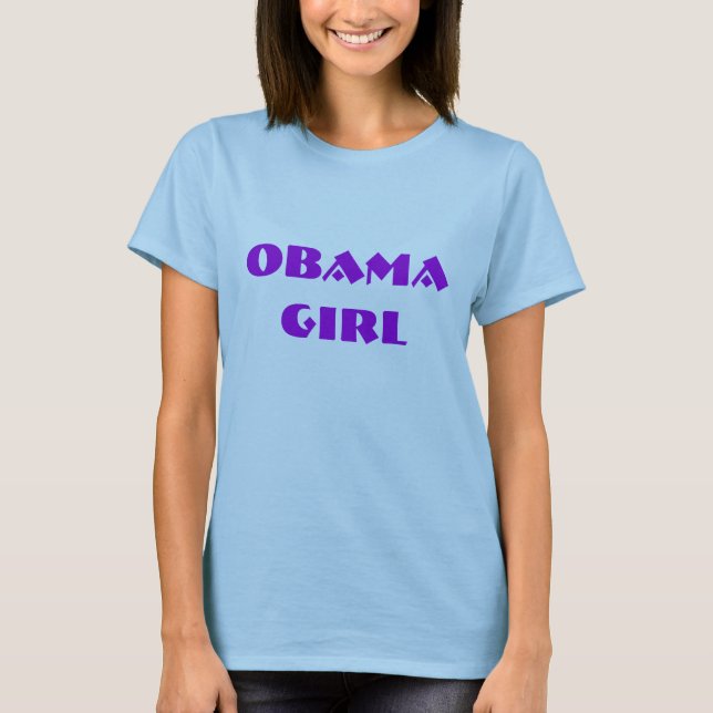 Skjorta för OBAMA FLICKADEMOKRAT t Tröja (Framsida)