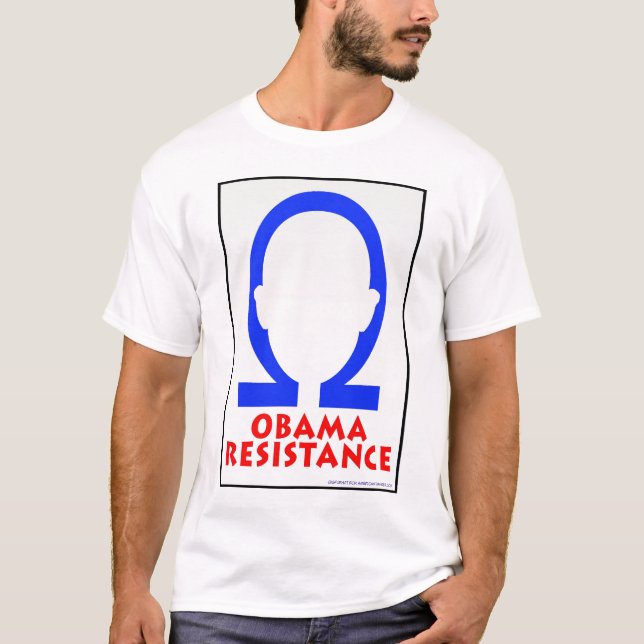 Skjorta för Obama motståndsutslagsplats T Shirt (Framsida)