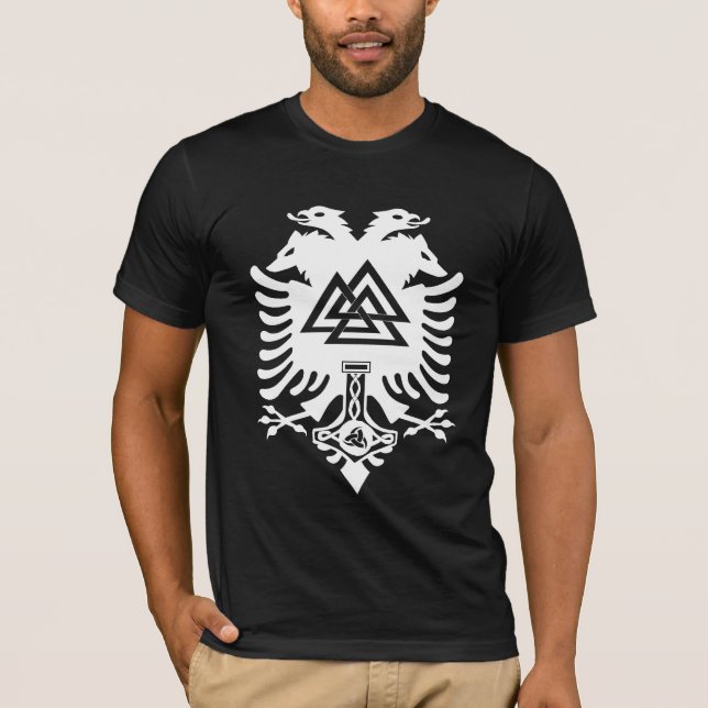 Skjorta för Odin vapensköldmörk T Shirt (Framsida)