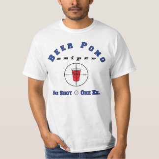 Skjorta för ölPong prickskytt i blått Tee Shirt
