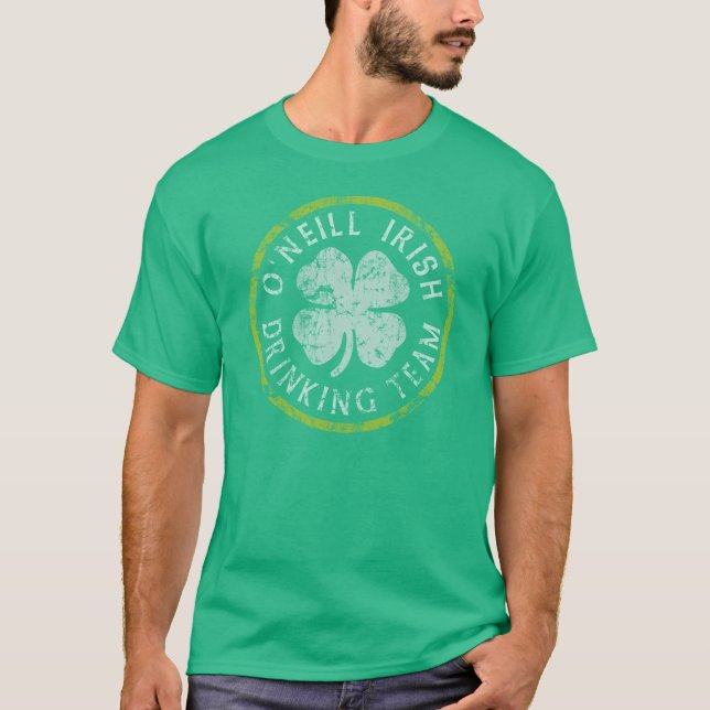 Skjorta för O'Neill irländsk dricka lag t T-shirt (Framsida)