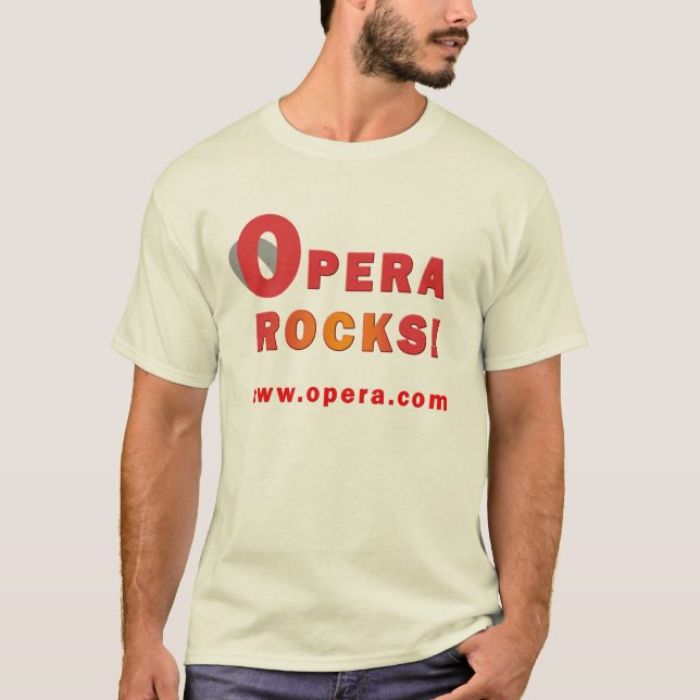 Skjorta för operawebbenwebbläsare tee shirt (Framsida)