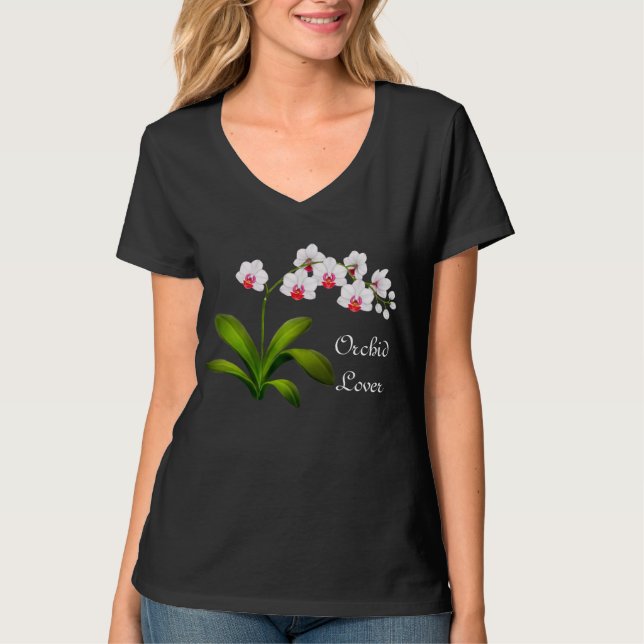 Skjorta för OrchidälskarePhalaenopsis Tröja (Framsida)