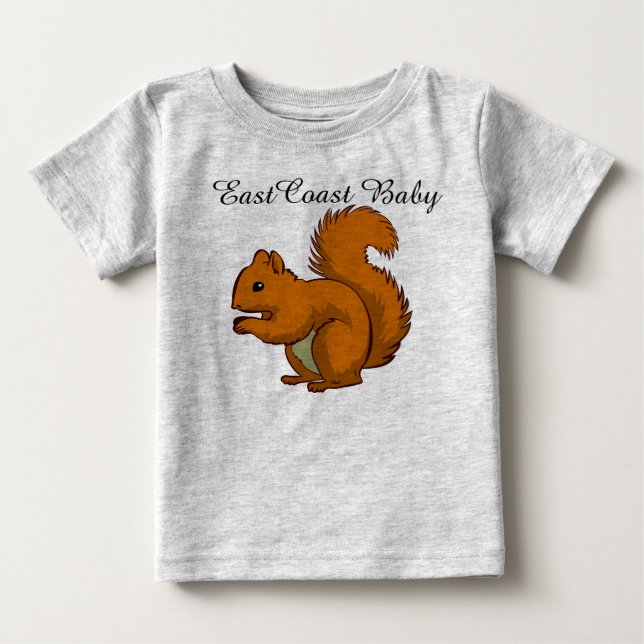 Skjorta för ostkustbabyekorre t-shirt (Framsida)