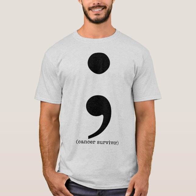 Skjorta för överlevande för Colostomykoloncancer T-shirt (Framsida)