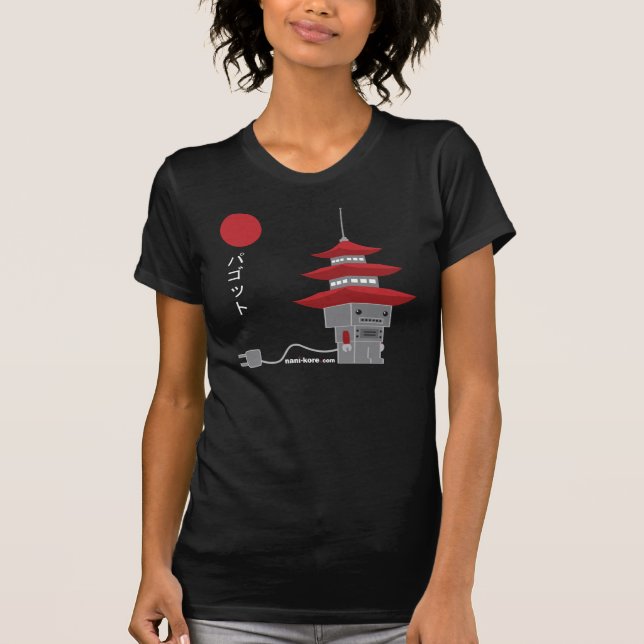 Skjorta för Pagoto dammörk Tee Shirt (Framsida)