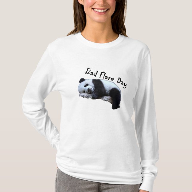 Skjorta för Panda för dåligasignalljusdag T Shirt (Framsida)