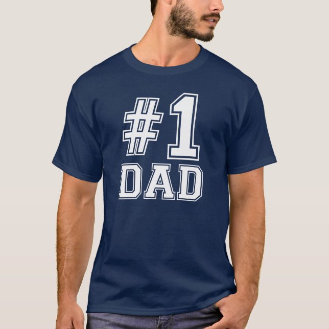 Skjorta för pappa #1 tee shirt (Framsida)