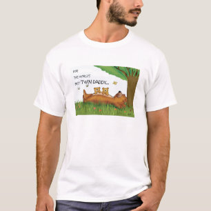 Skjorta för pappa T för världar bäst tvilling- Shirt