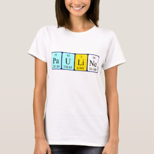 Skjorta för Pauline periodisk bordnamn T-shirt
