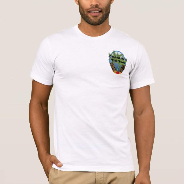 Skjorta för personligTiki pub Tee Shirt (Framsida)