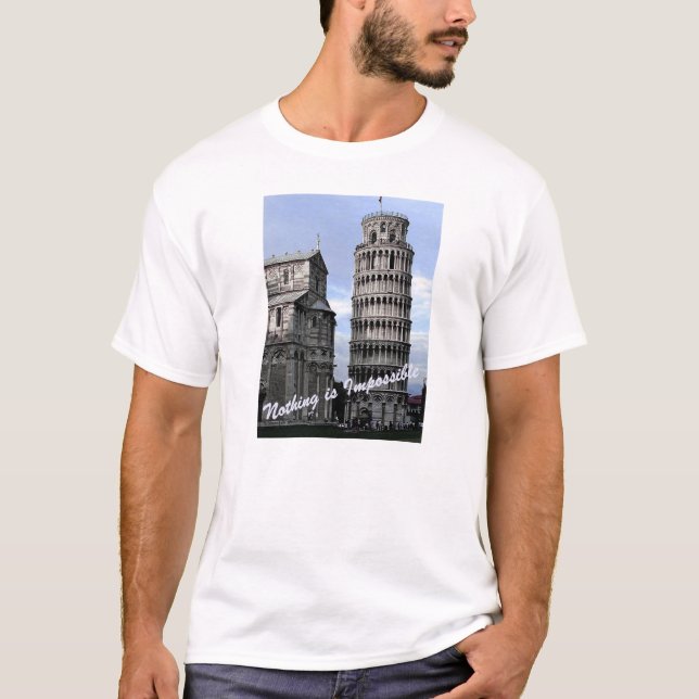 Skjorta för PISA torn T Tee Shirt (Framsida)