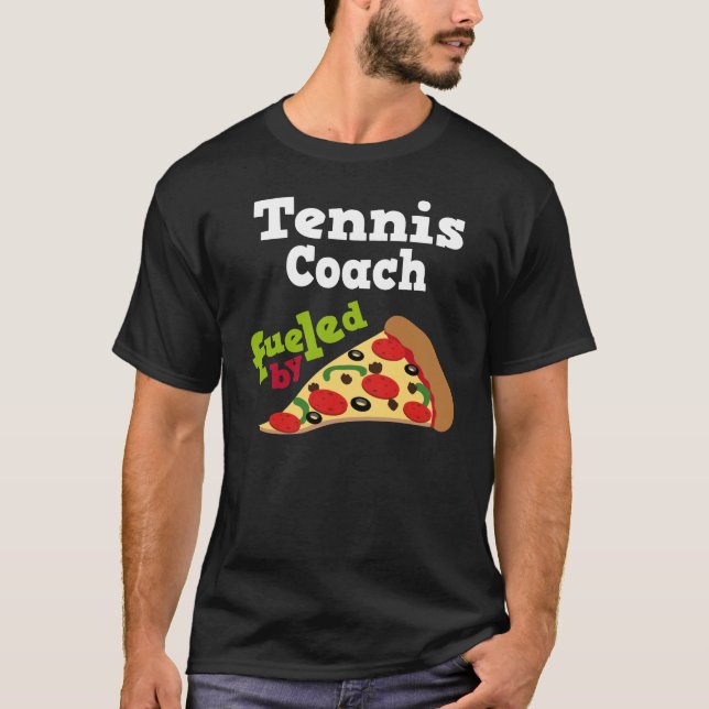 Skjorta för Pizza T för tennislagledare (rolig) Tröja (Framsida)