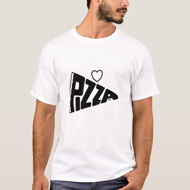 SKJORTA FÖR PIZZA T TEE SHIRT (Framsida)