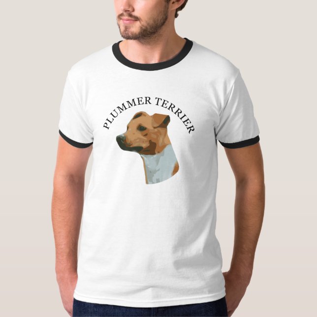 Skjorta för Plummer Terrier T Tee Shirt (Framsida)