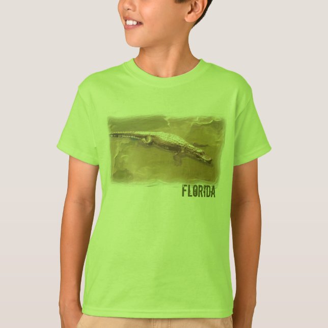 Skjorta för pojkeFlorida alligator Tee (Framsida)