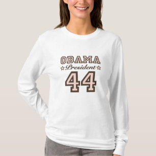 Skjorta för presidentObama 44 långärmad T Shirt