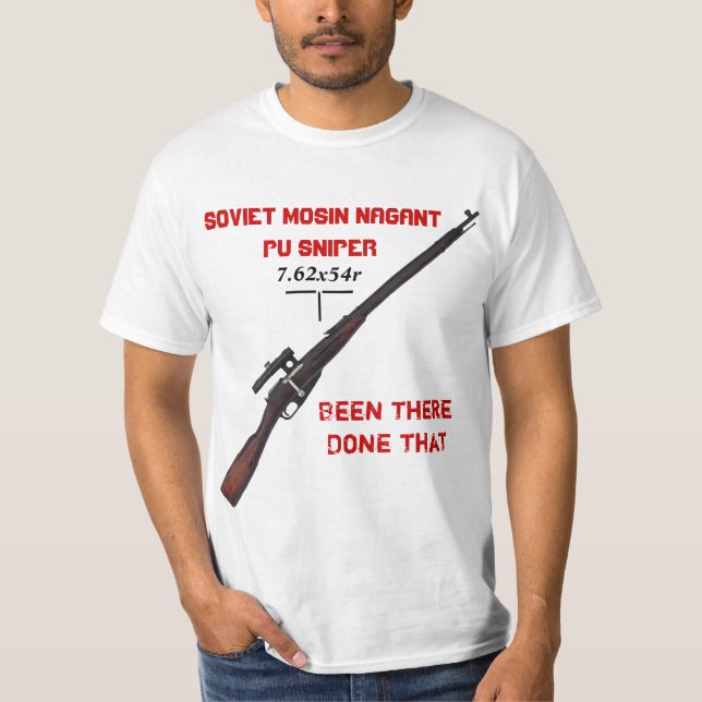 Skjorta för prickskytt T för sovjet ww2 Mosin Tee (Framsida)