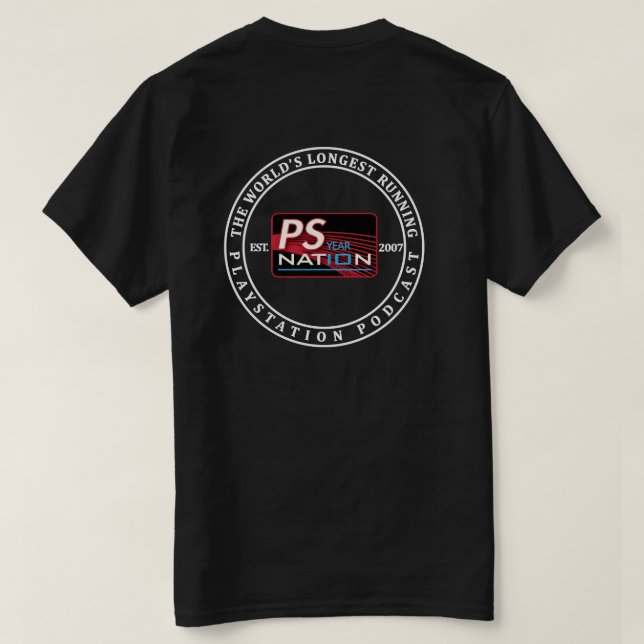 Skjorta för PS-nationår 10 T Shirt (Design baksida)