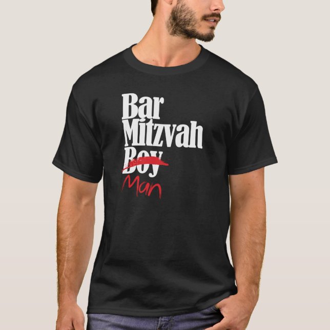 Skjorta för pubMitzvah pojke (man) T Shirt (Framsida)