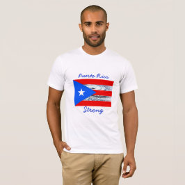 Skjorta för Puerto Rico stark orkanflagga Tee Shirt