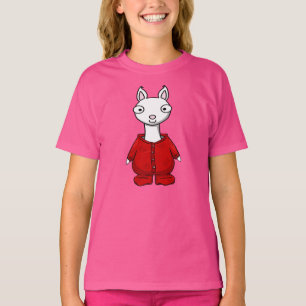 skjorta för pyjama för röd llama för pajama f t shirt