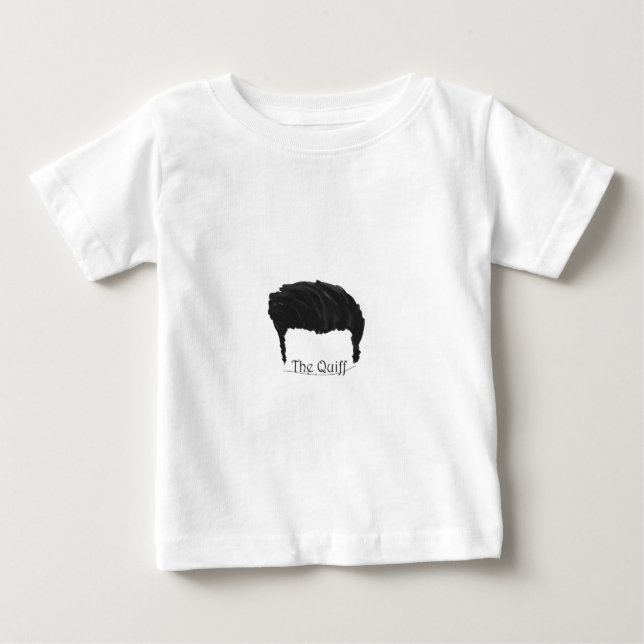 Skjorta för Quiff frisyr t Shirt (Framsida)