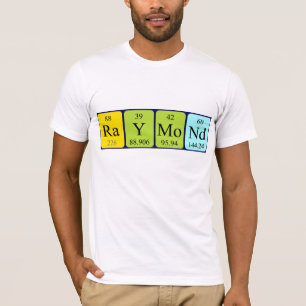 Skjorta för Raymond periodisk bordnamn T-shirt