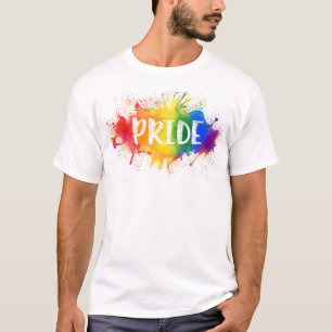 Skjorta för regnbåge för vattenfärg för t shirt