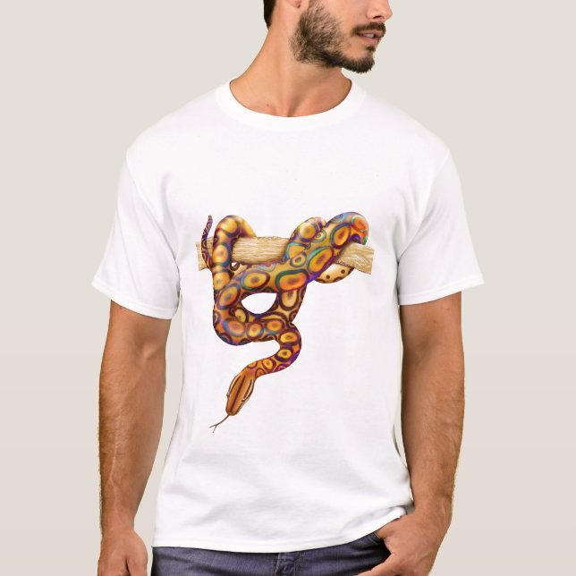 Skjorta för regnbågeBoaConstrictor T Tee (Framsida)