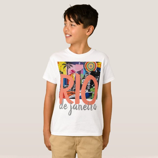 Skjorta för Rio de Janeiro Brasilien Tee (Hel framsida)