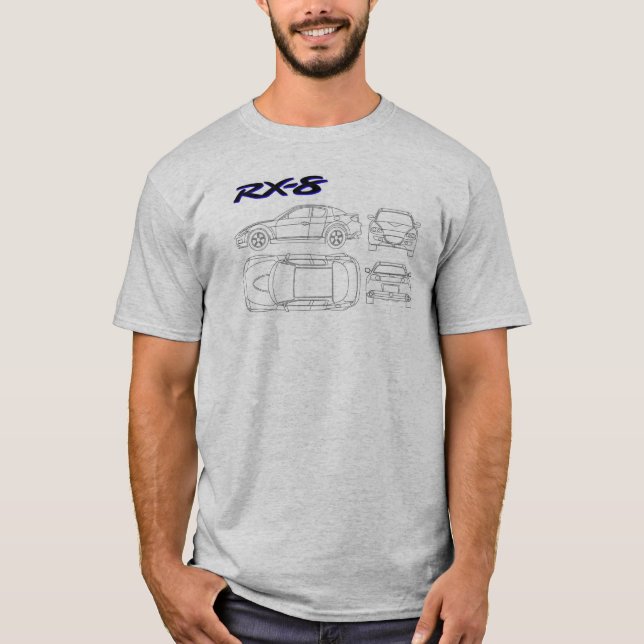 skjorta för ritning rx8 t-shirt (Framsida)