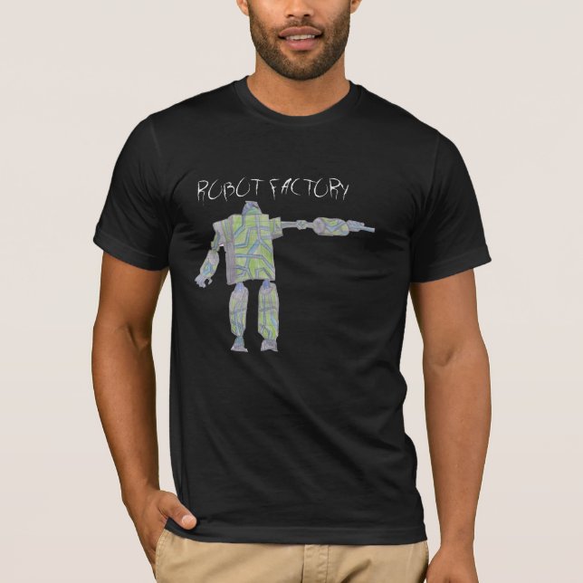 Skjorta för robotfabrik T Tee Shirt (Framsida)