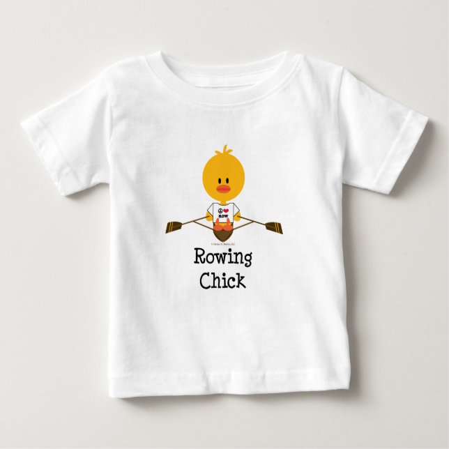 Skjorta för roddchickbaby T Tröja (Framsida)