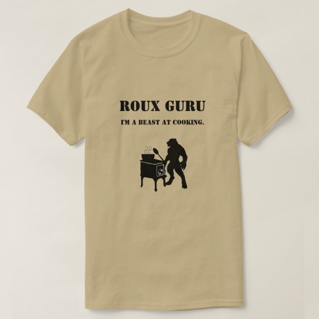 Skjorta för RouxGuruRougarou Louisiana Cajun humor T-shirt (Design framsida)