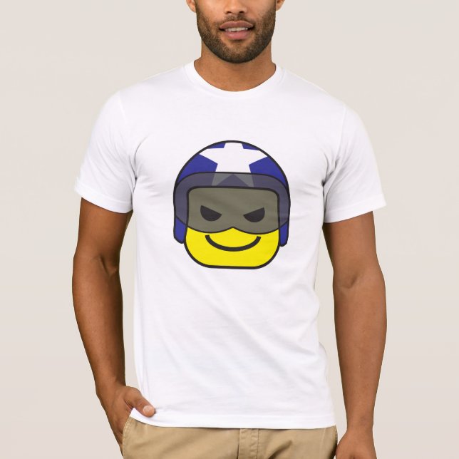 skjorta för ryttareracersymbol t tee shirt (Framsida)